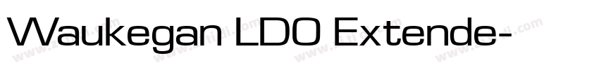 Waukegan LDO Extende字体转换
